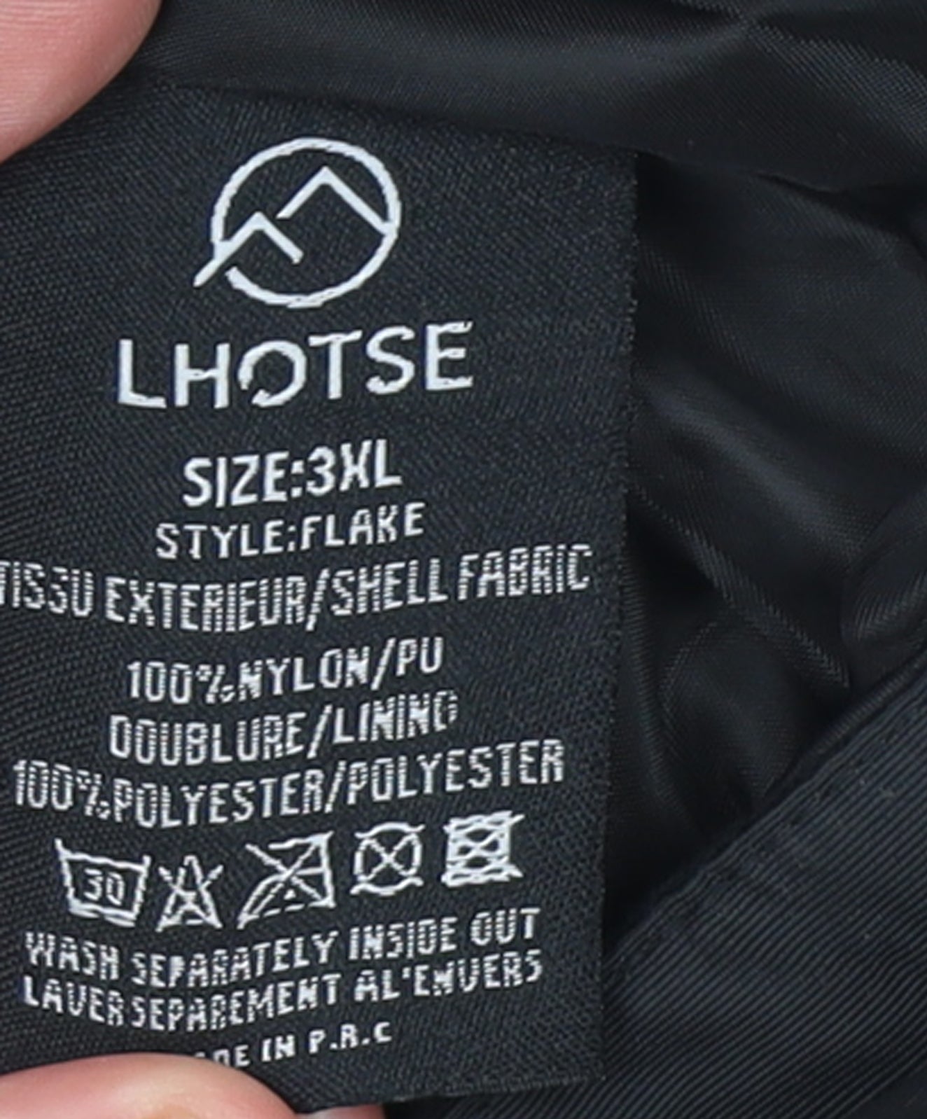 Lhotse Men's Black 3XL Snow Pants Waterproof Winter Trousers
