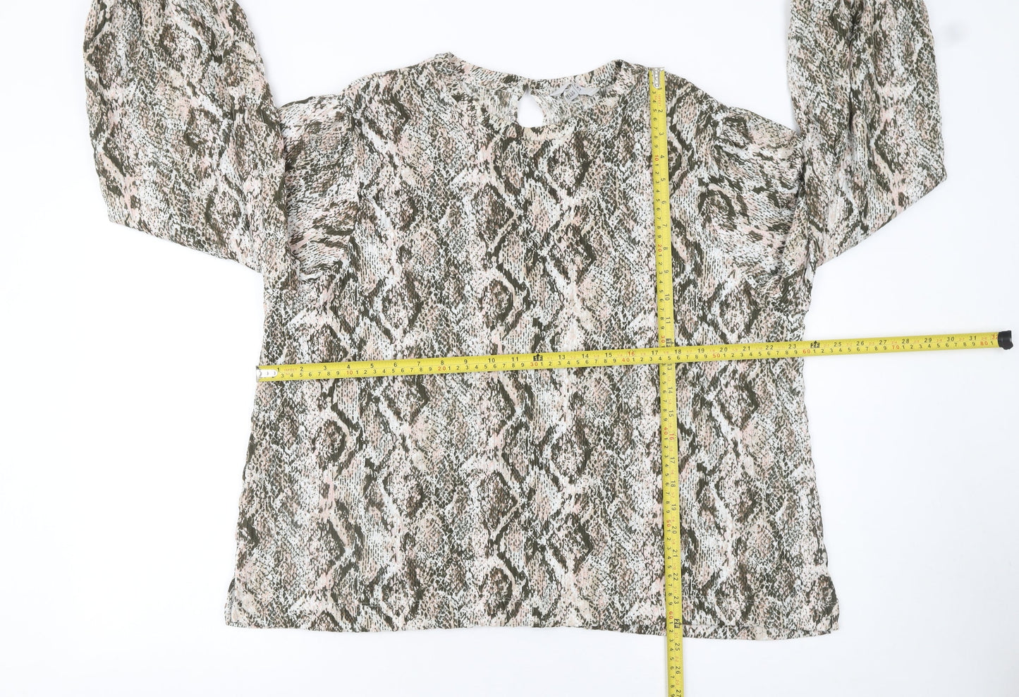 Next Women’s Multicoloured Animal Print Long Sleeve Tunic Blouse Size 22