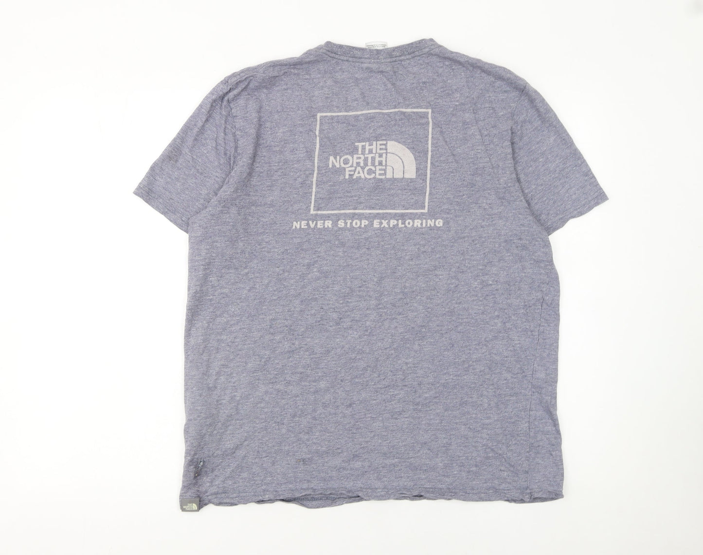 The North Face Men's Blue Medium Logo Graphic Cotton T-Shirt