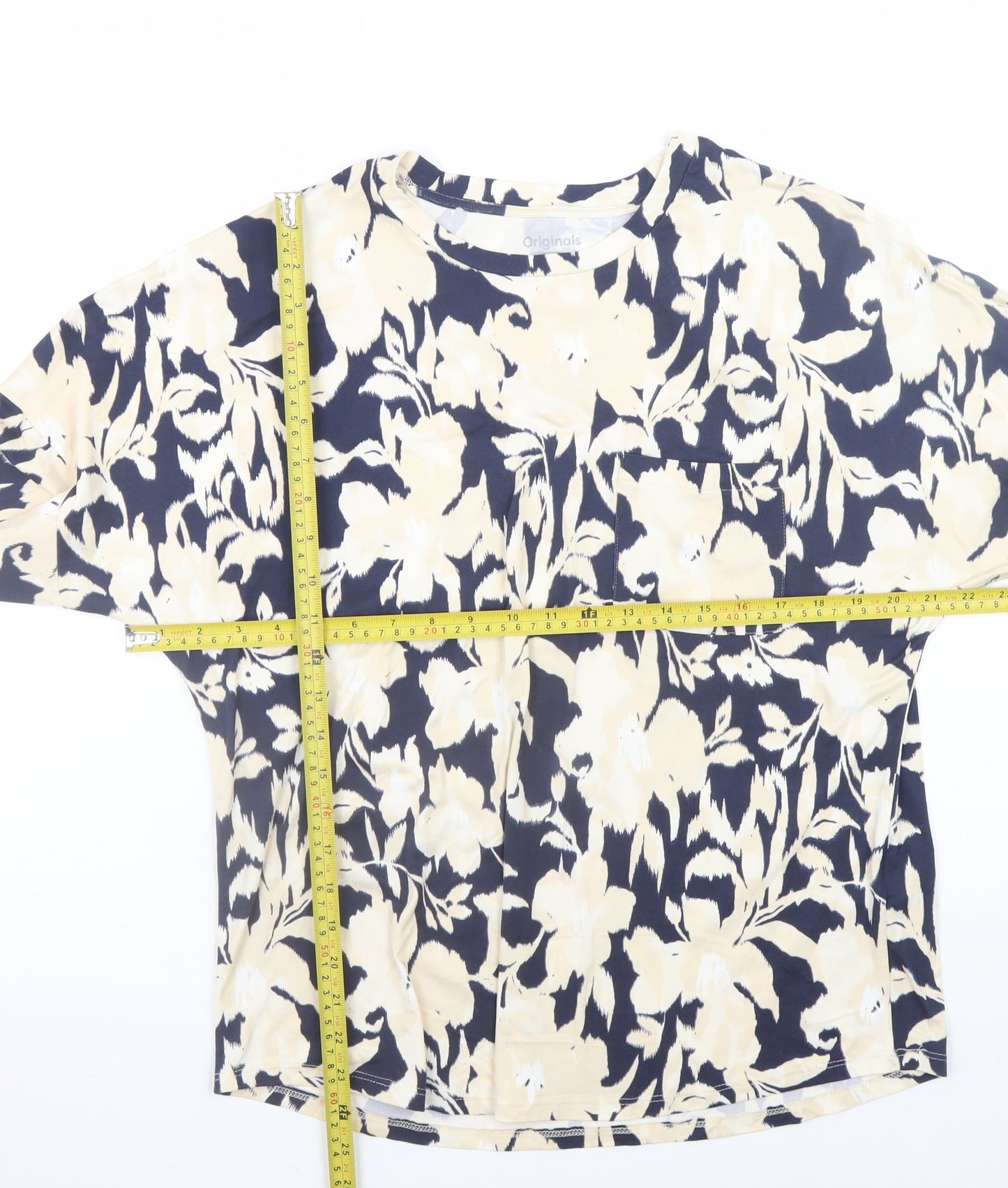 Originals Women's Multicoloured Floral Long Sleeve T-Shirt Size 12