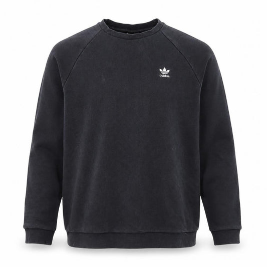 Adidas Men's Black Crew Neck Pullover Sweatshirt L Regular Fit