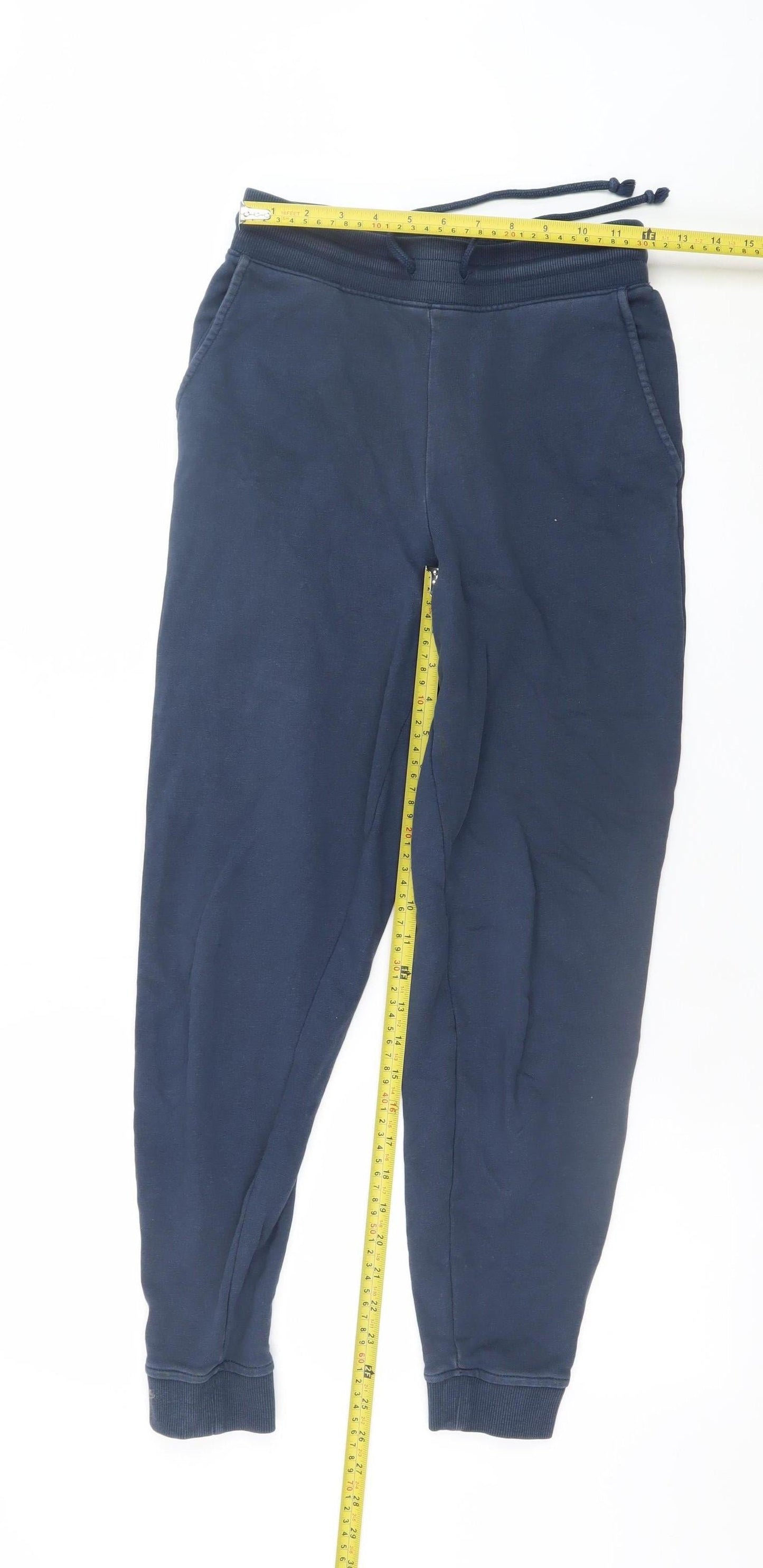 Marks and Spencer Women Navy Blue Size 8 Regular Jogger Trousers