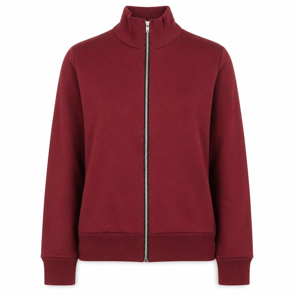 Boohoo Women’s Red Full Zip Basic Jacket Size M