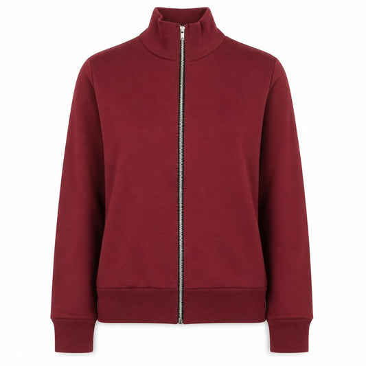 Boohoo Women’s Red Full Zip Basic Jacket Size M