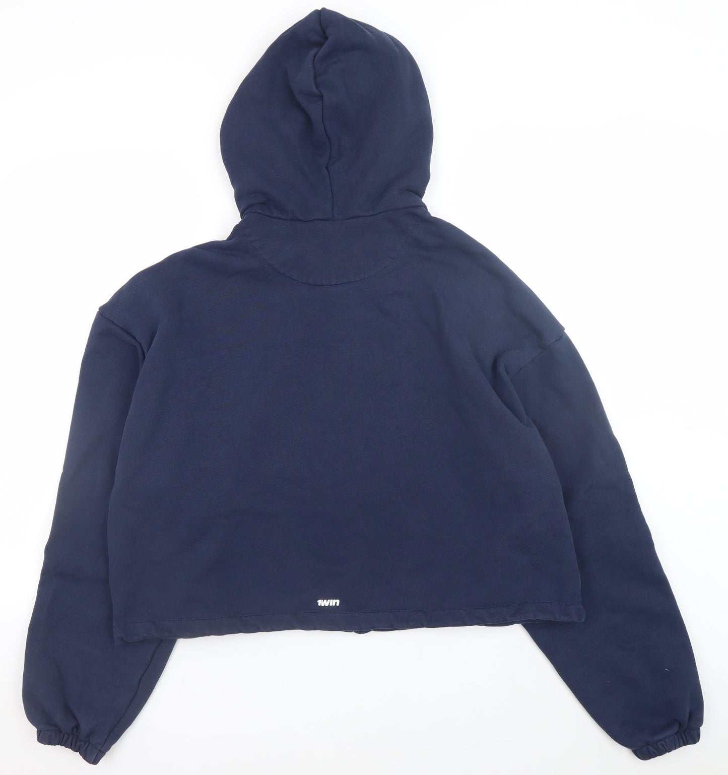 Twin Unisex Blue Full Zip Relaxed Fit Hoodie One Size