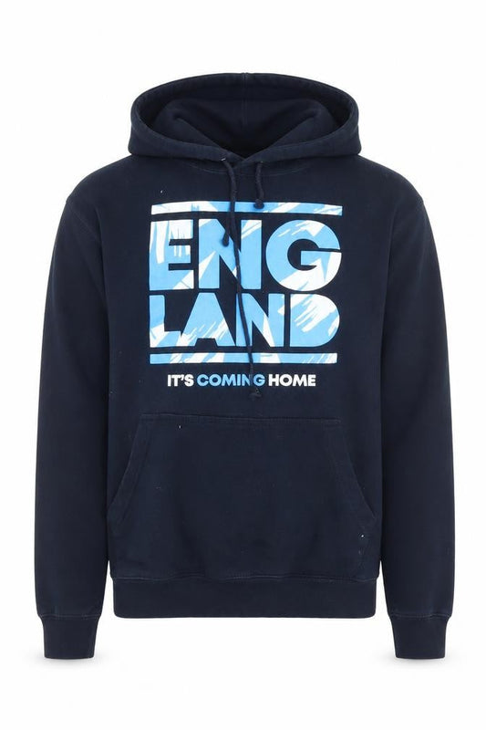 Sports Direct Men's Blue England Hoodie XS Pullover Fleece Hooded Sweatshirt