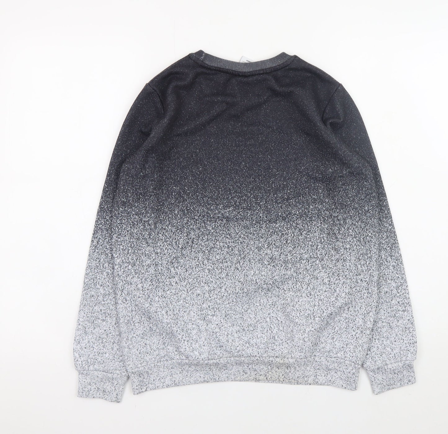 Hype Boys Black Gradient Logo Pullover Sweatshirt 11-12 Years