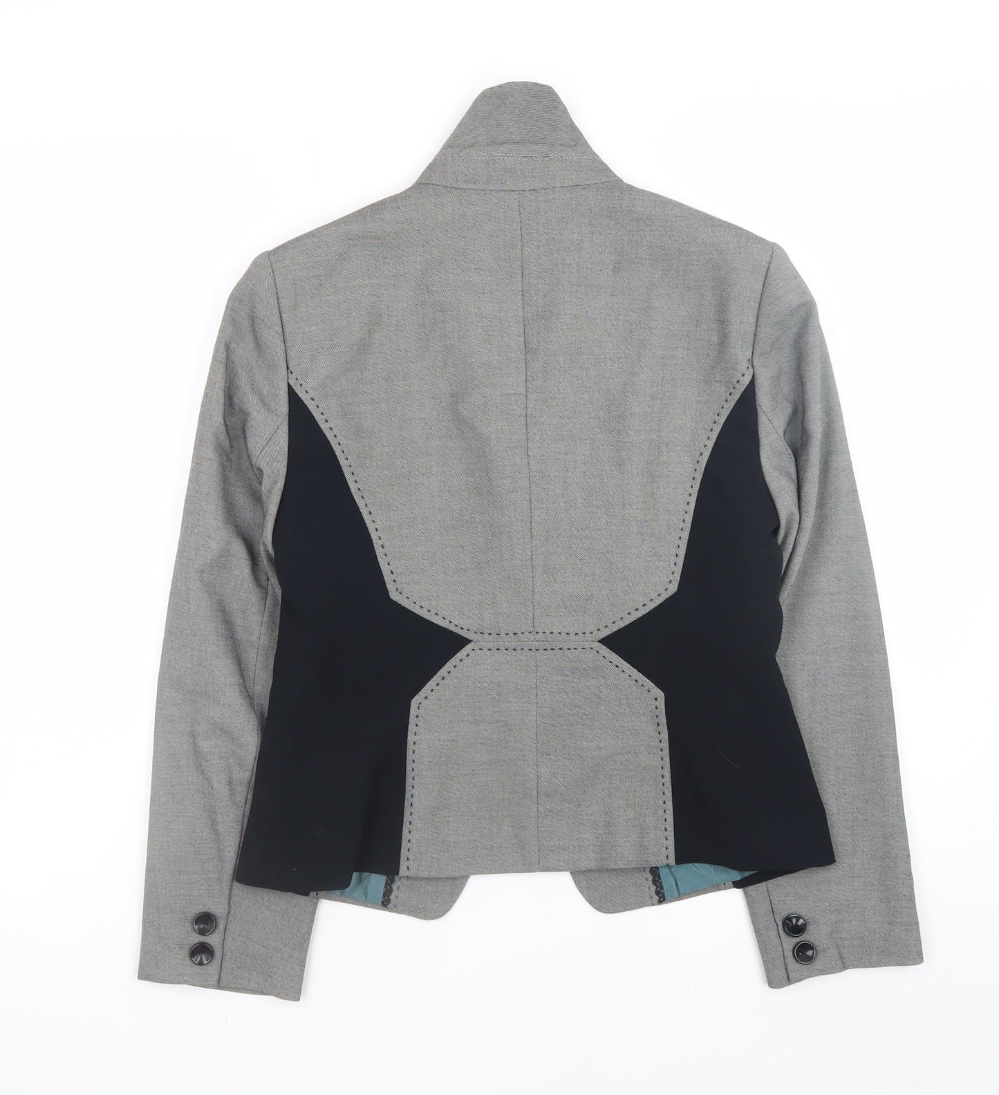 Marks and Spencer Womens Grey Size 10 Slim Fit Blazer Jacket