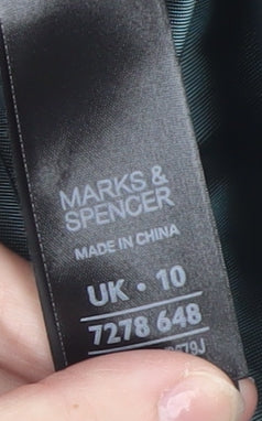 Marks and Spencer Womens Grey Size 10 Slim Fit Blazer Jacket