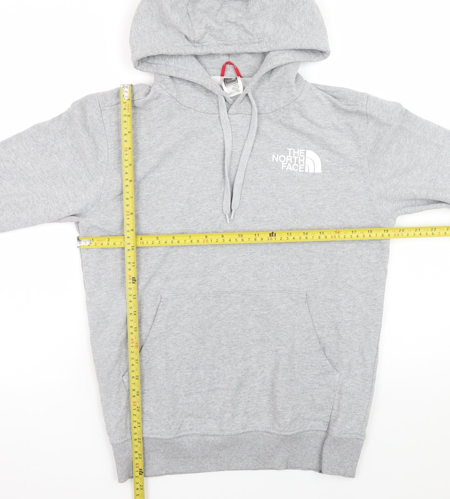 The North Face Men's Grey Pullover Hoodie S Graphic Japan Design