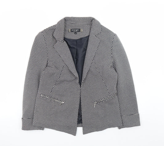 Principles by Ben de Lisi Women's Black Geometric Blazer Size 10