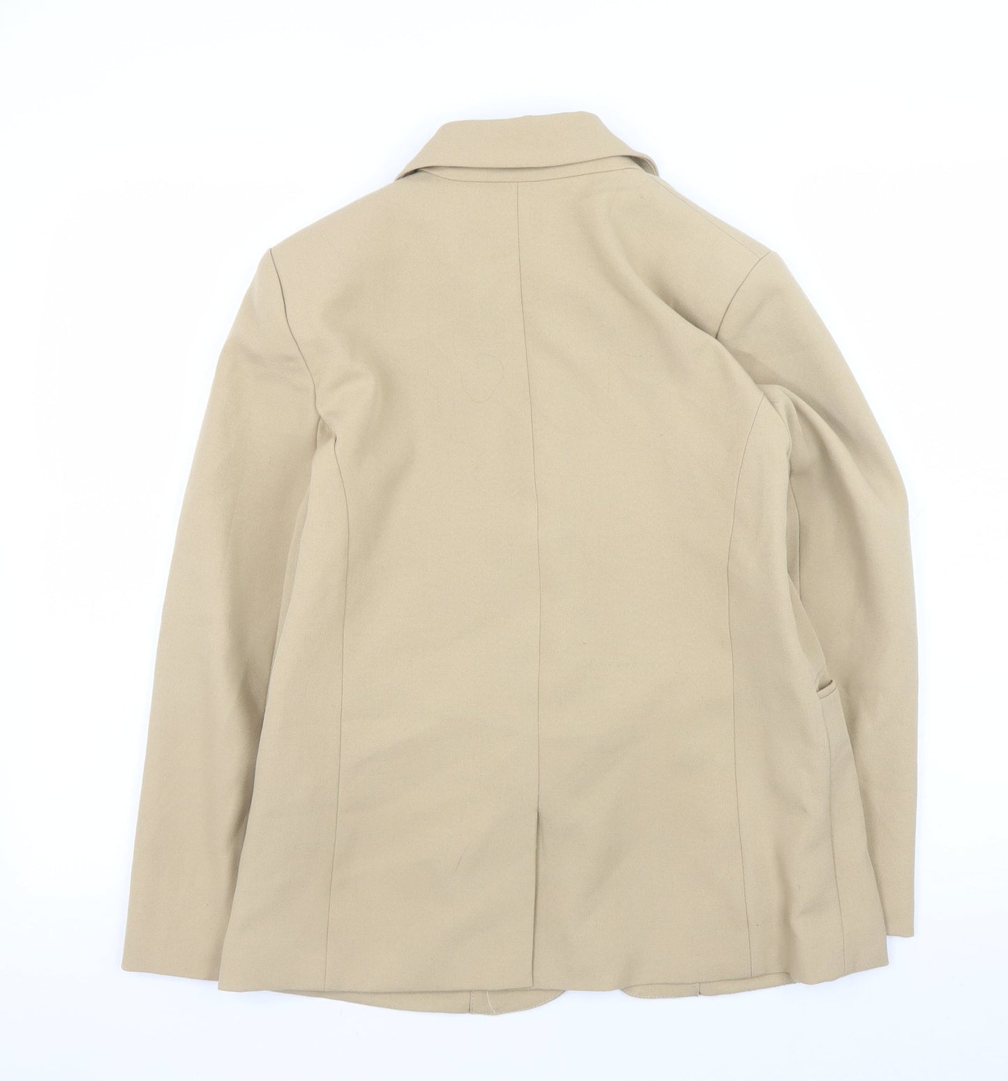 Dorothy Perkins Women Beige Blazer Size 8 Classic Lined Jacket