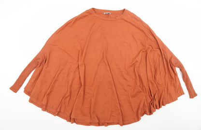 Additional front view of COS Women Brown Cotton Relaxed Tunic Blouse, size 12