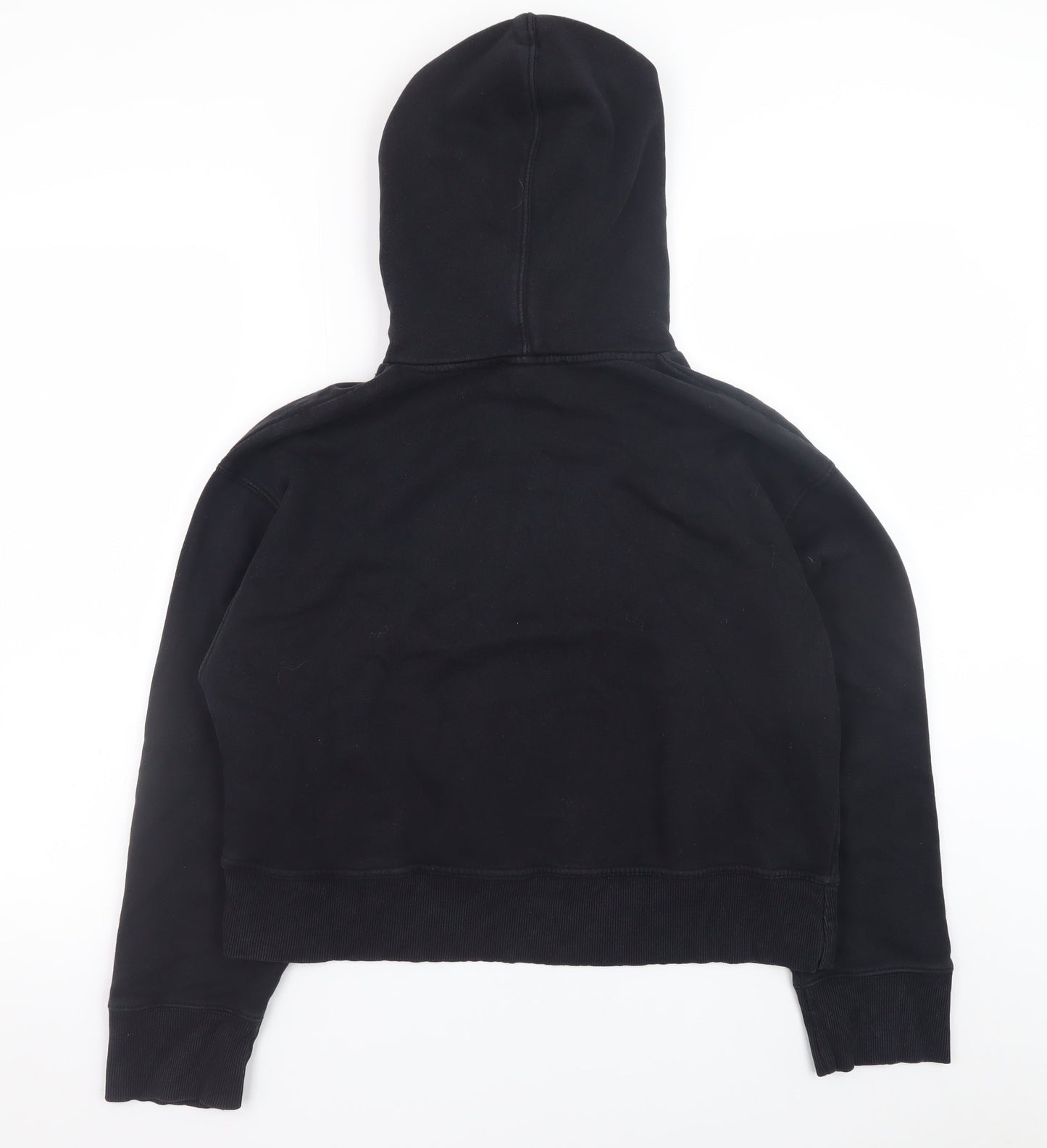 Zara Women Black M Pullover Hoodie Casual Sweatshirt