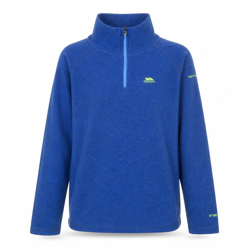 Trespass Boys Blue 11-12 Years Fleece 1/4 Zip Pullover Sweatshirt
