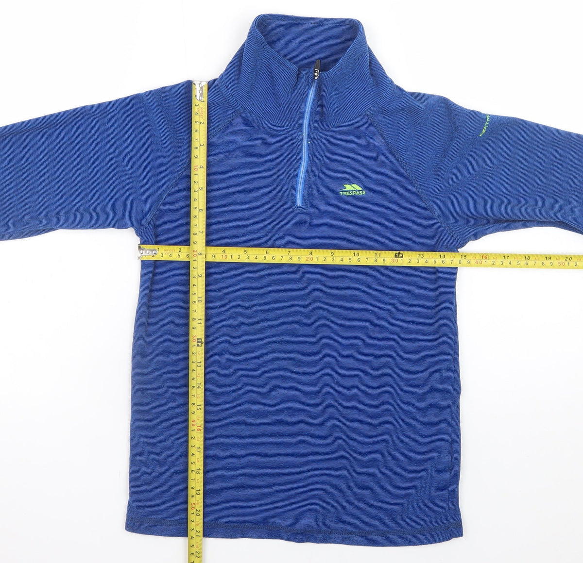 Trespass Boys Blue 11-12 Years Fleece 1/4 Zip Pullover Sweatshirt