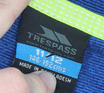 Trespass Boys Blue 11-12 Years Fleece 1/4 Zip Pullover Sweatshirt