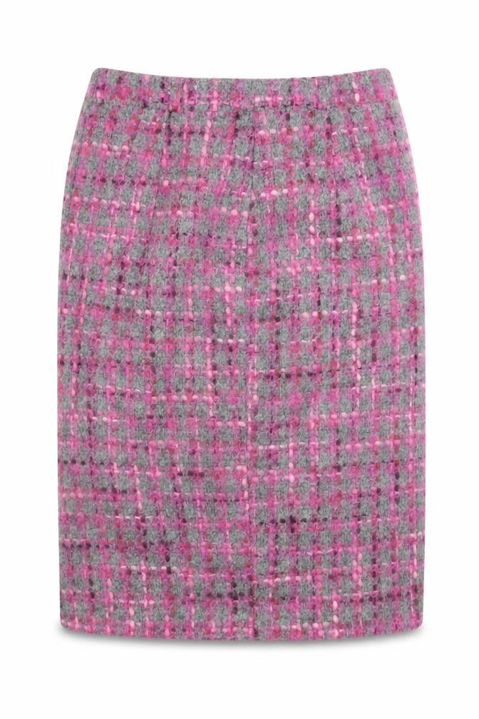 Gerry Weber Women’s Pink Wool Tweed Pencil Skirt Size 12