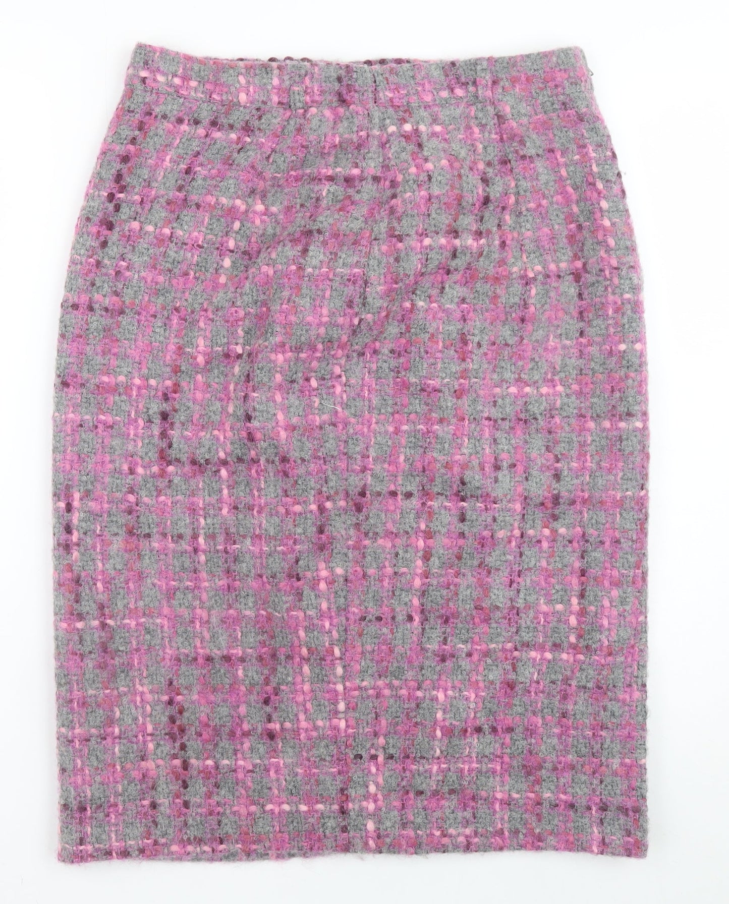 Gerry Weber Women’s Pink Wool Tweed Pencil Skirt Size 12