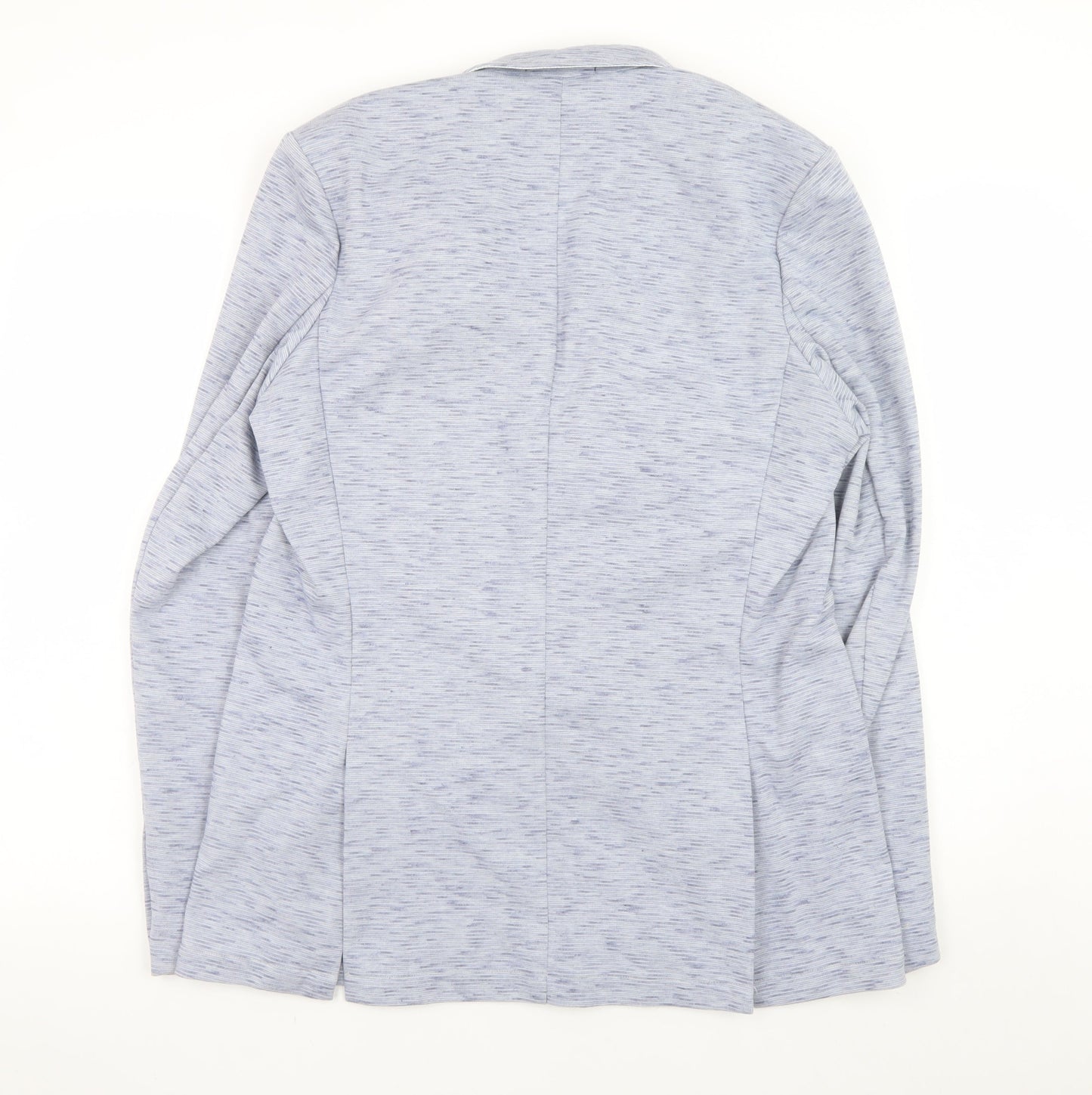 Mish Mash Men’s Blue Knit Blazer Large - Smart Casual Lined Jacket