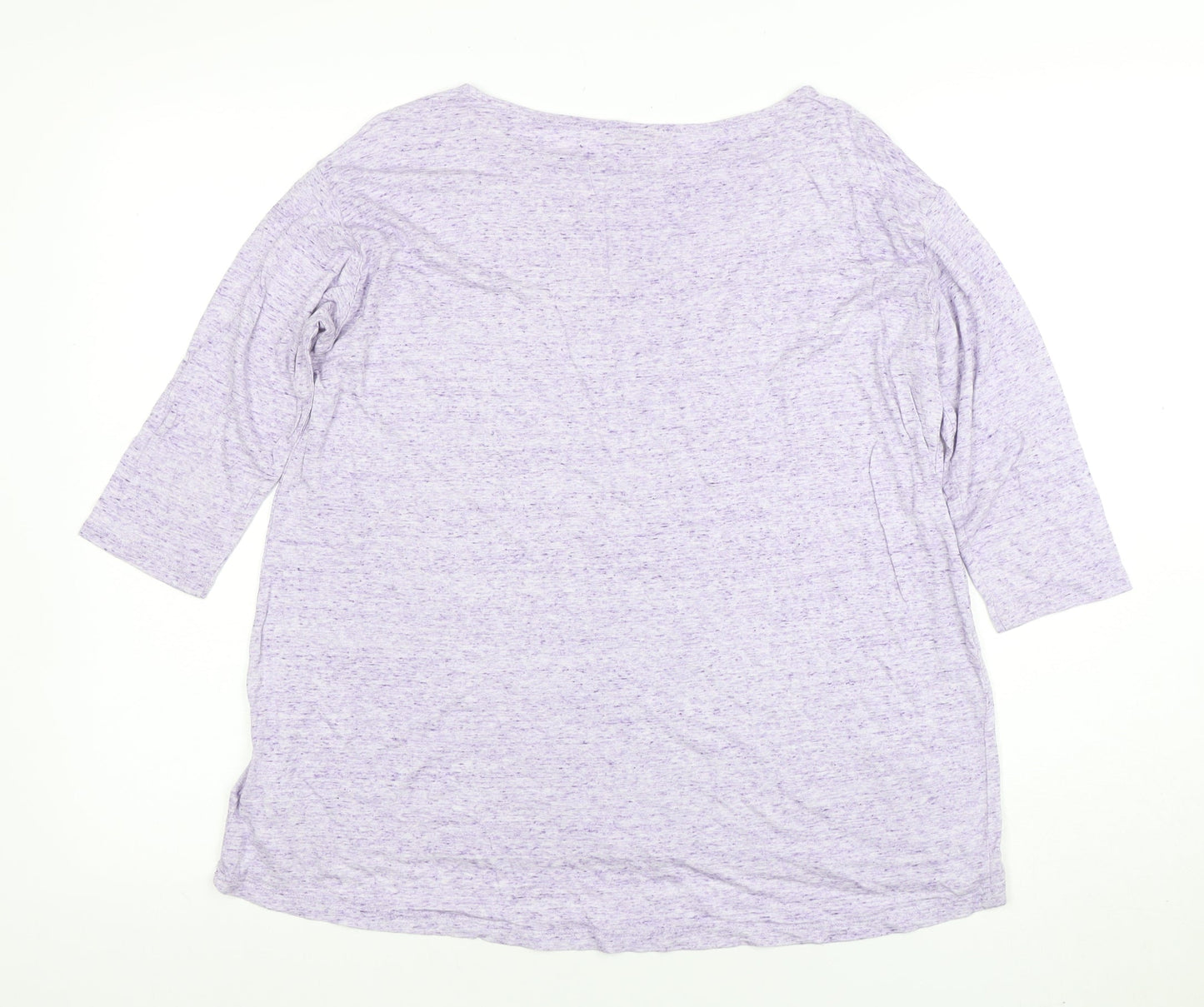 Gap Women’s Purple 3/4 Sleeve Relaxed Fit Jersey T-Shirt Size S