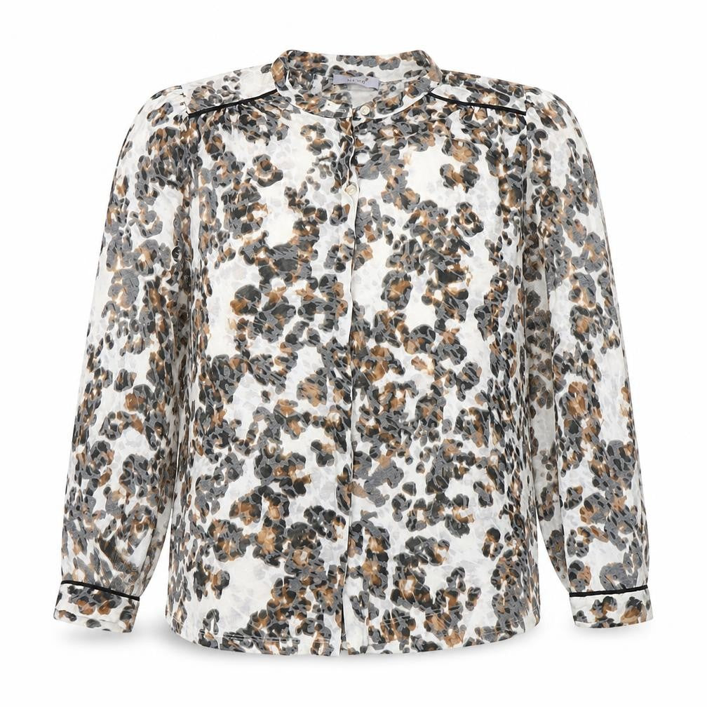 Marks & Spencer Women’s Multicoloured Leopard Print Long Sleeve Blouse Size 16