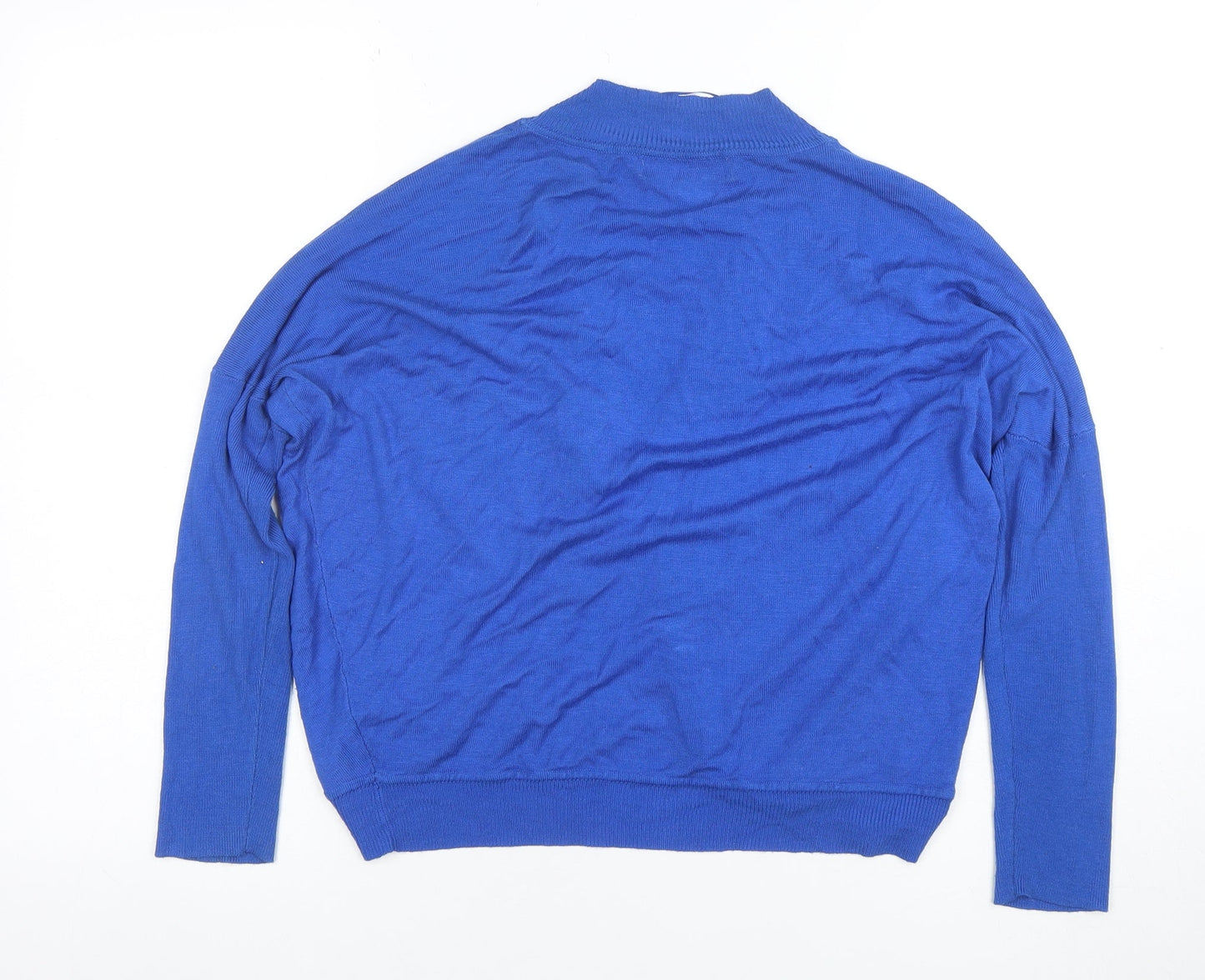 ZARA Women's Blue Lightweight Open Knit Cardigan Size M