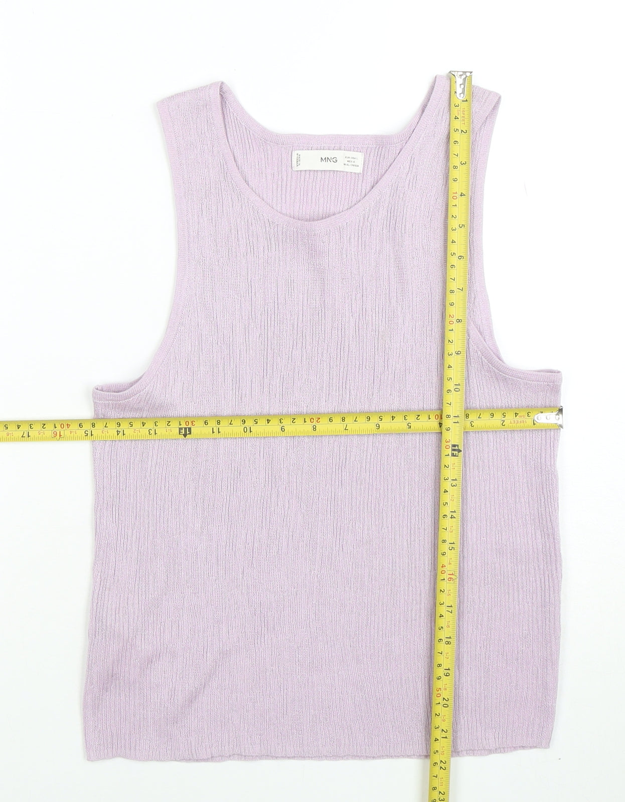 MNG Women’s Purple Knit Sleeveless Tank Top Size L