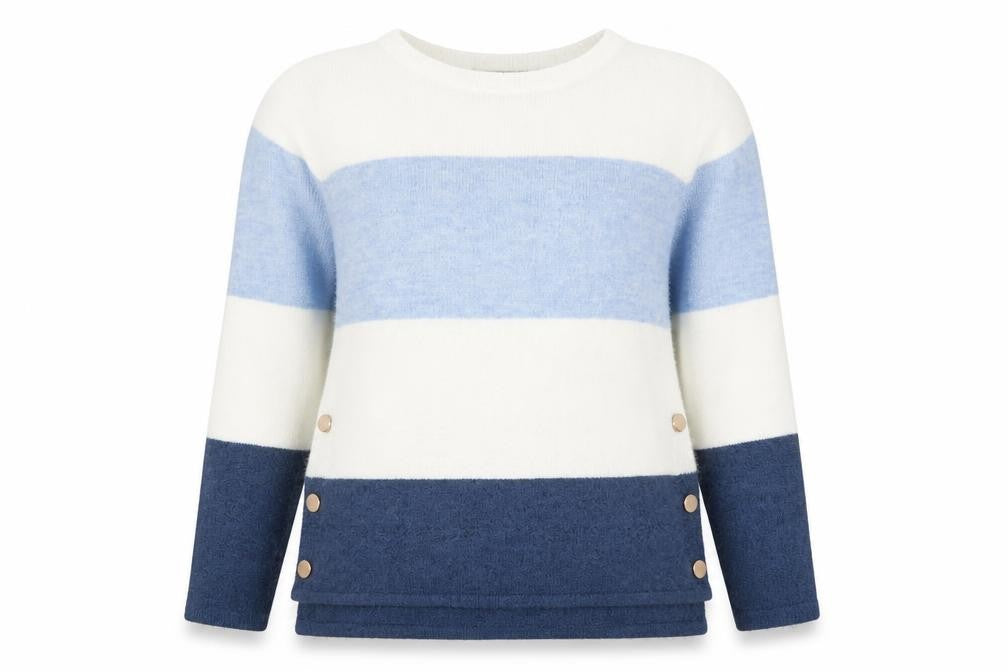 Dandara Women's Multicoloured Striped Knit Jumper Size M