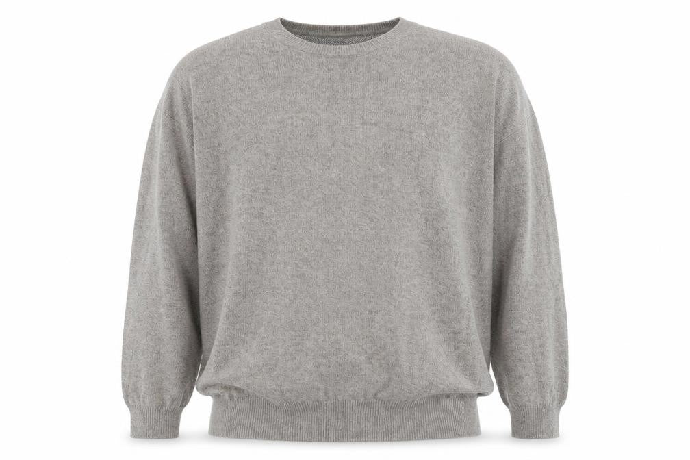 Marks & Spencer Mens Grey Cotton Crew Neck Jumper XXL Regular Fit