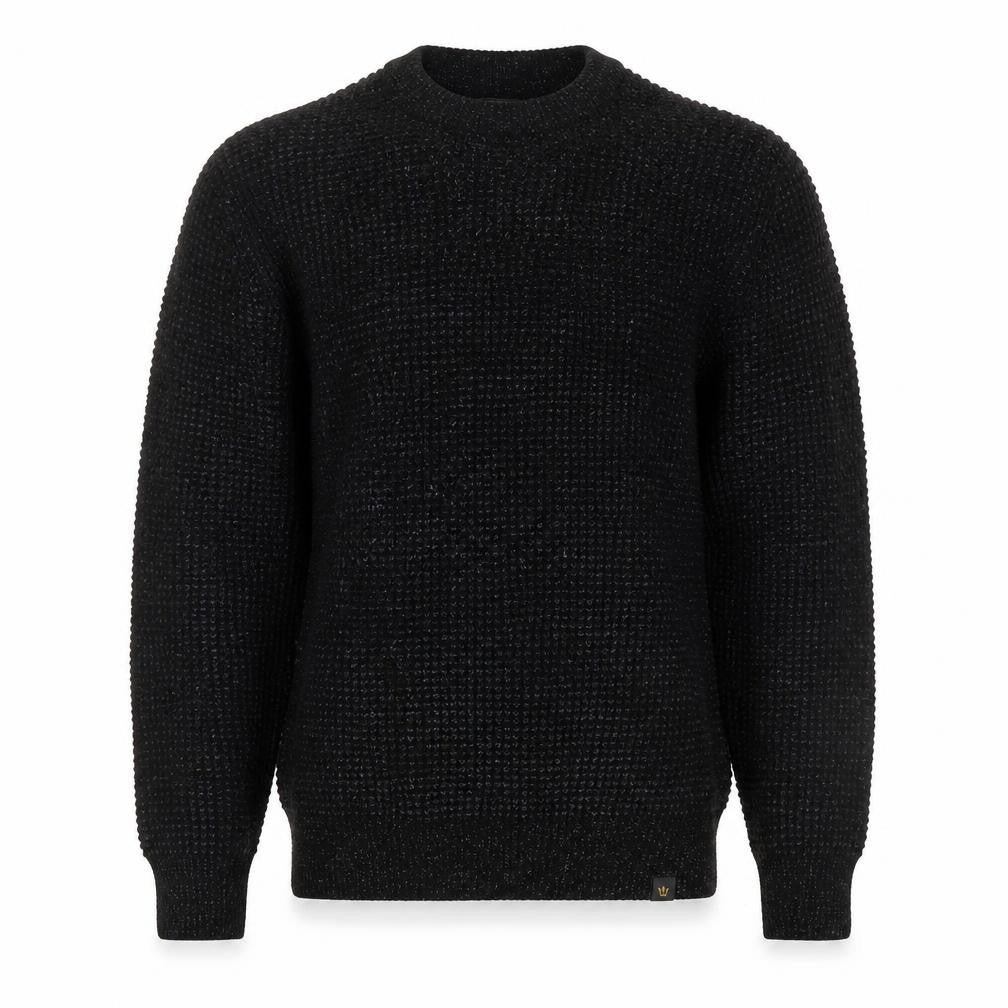 Next Men's Black Chunky Knit Crew Neck Pullover Jumper M