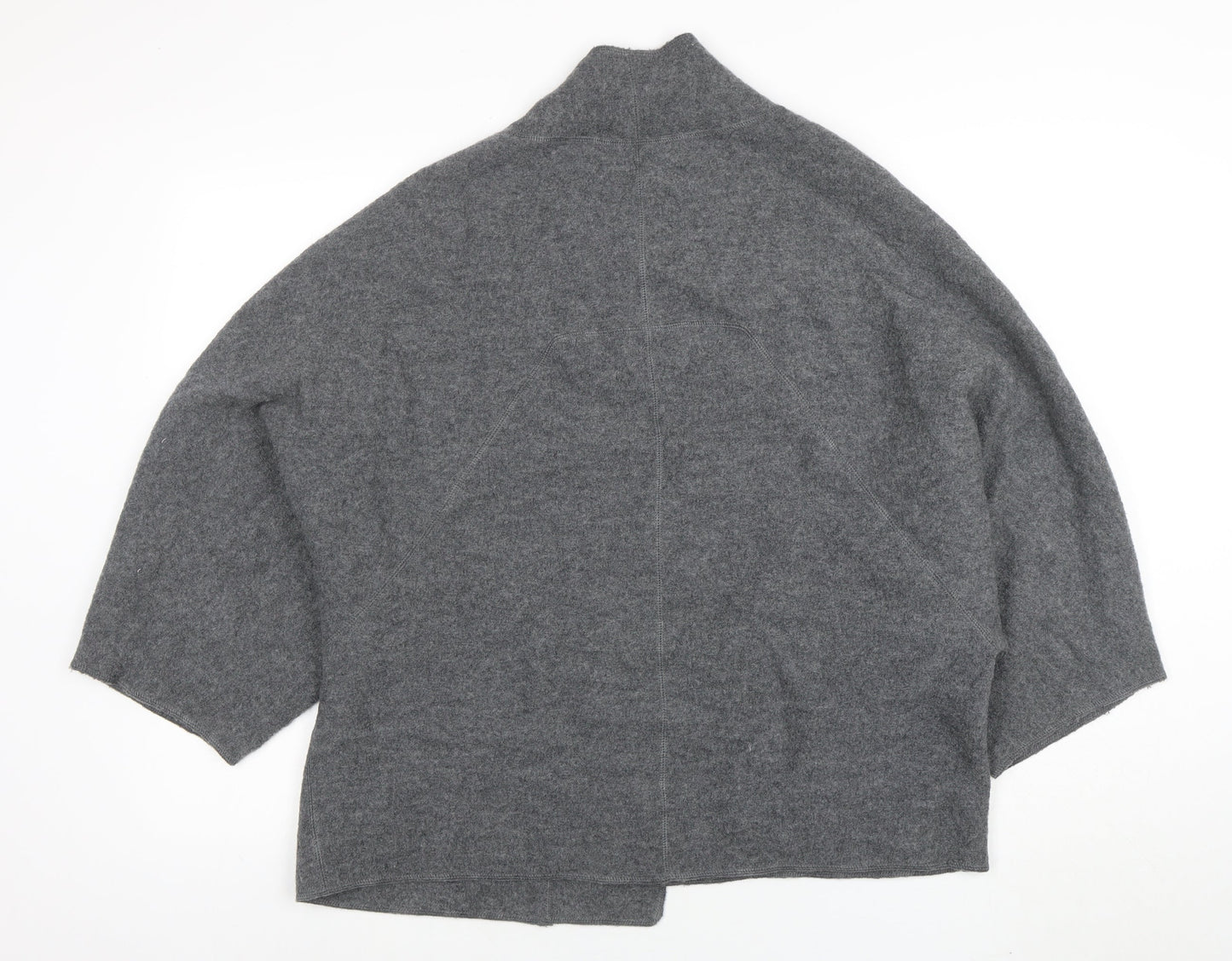 Fenwright Manson Women's Grey Wool Knit Open Cardigan S