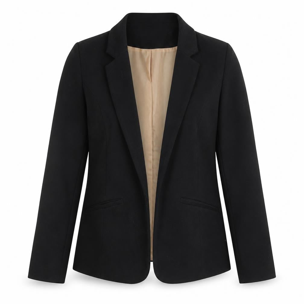Oasis Women's Black Size 8 Slim Fit Single Breasted Blazer