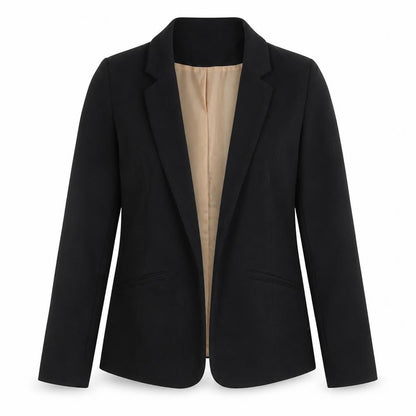 Oasis Women's Black Size 8 Slim Fit Single Breasted Blazer