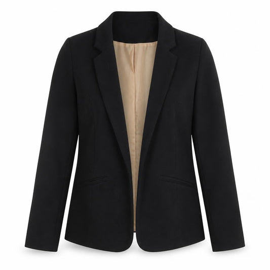 Oasis Women's Black Size 8 Slim Fit Single Breasted Blazer