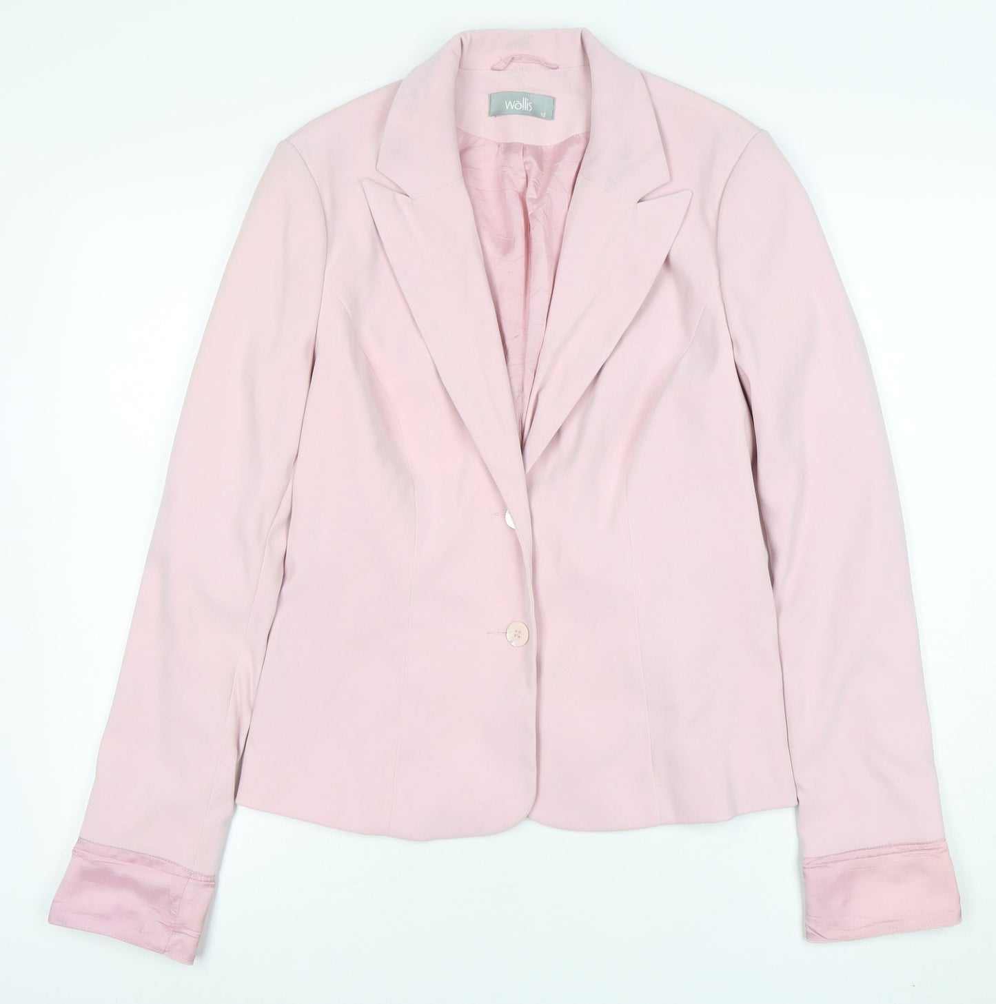 Wallis Women Pink Size 12 Tailored Blazer Jacket