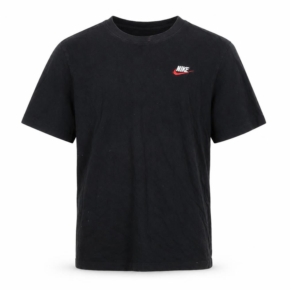 Nike Men's Black Cotton Crew Neck Sports T-Shirt Size M