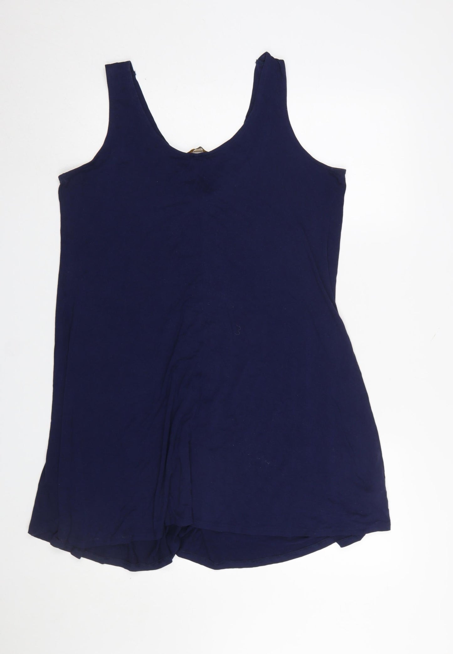 Marks and Spencer Women’s Blue Sleeveless Viscose Tank Dress Size 14