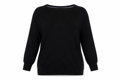 Levi's Womens Black Large Crew Neck Viscose Pullover Jumper