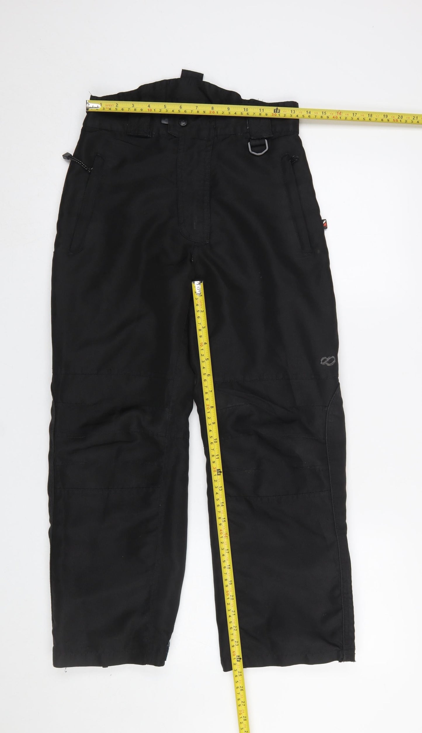 Trespass Boys Black Snow Pants 9-10 Years Waterproof Winter Trousers