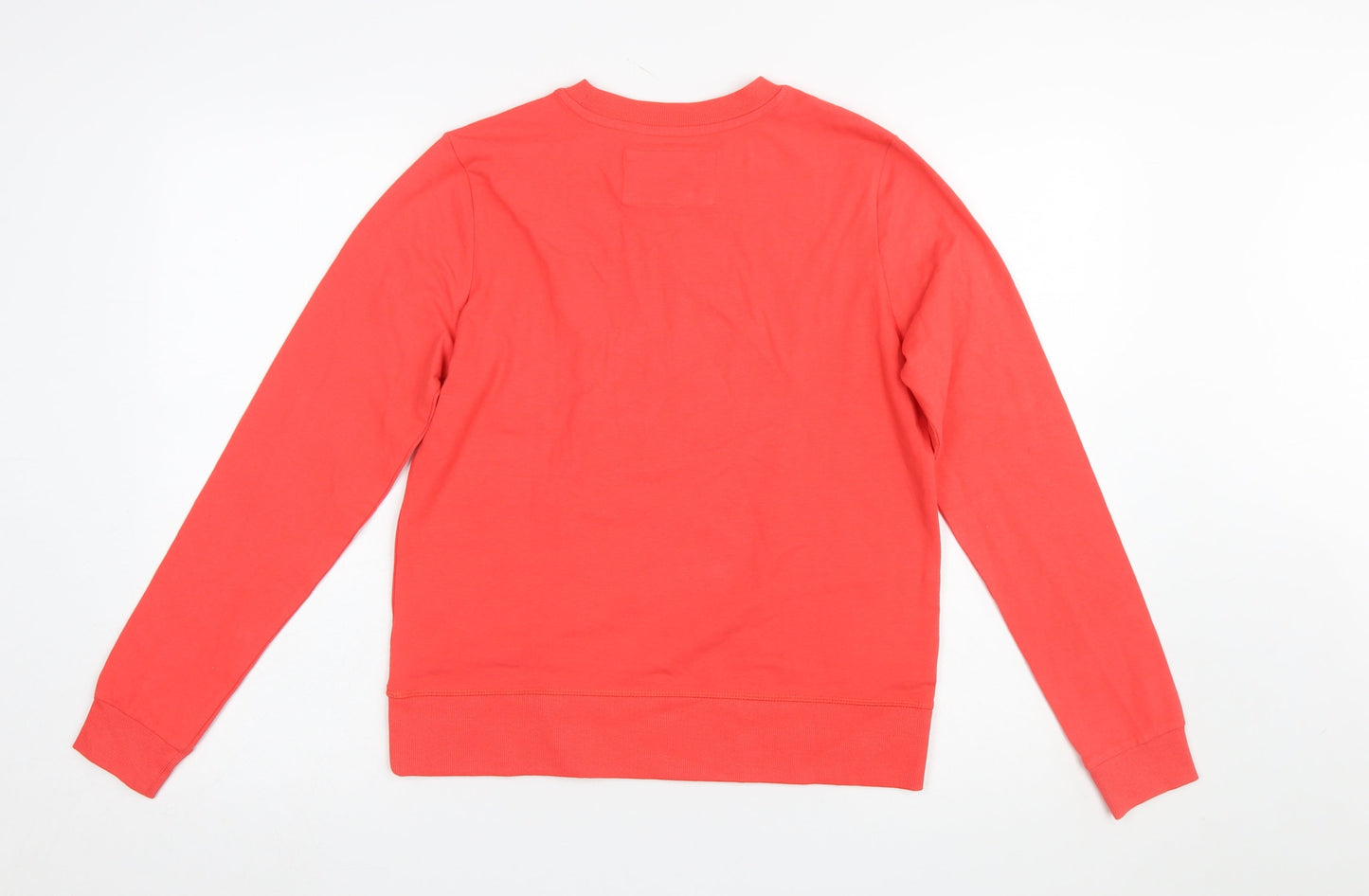 Piazza Italia Women Red Crew Neck Long Sleeve Pullover Sweatshirt M