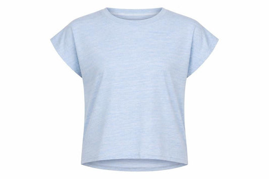 Maison de Nimes Women's Blue Short Sleeve Basic T-Shirt Size 12