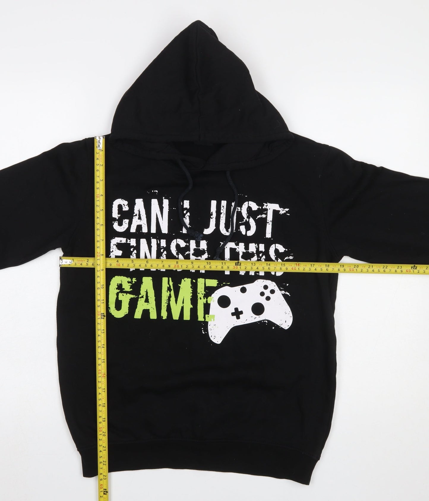 City Comfort Boys Black 13-14 Years Pullover Hoodie Gamer Print