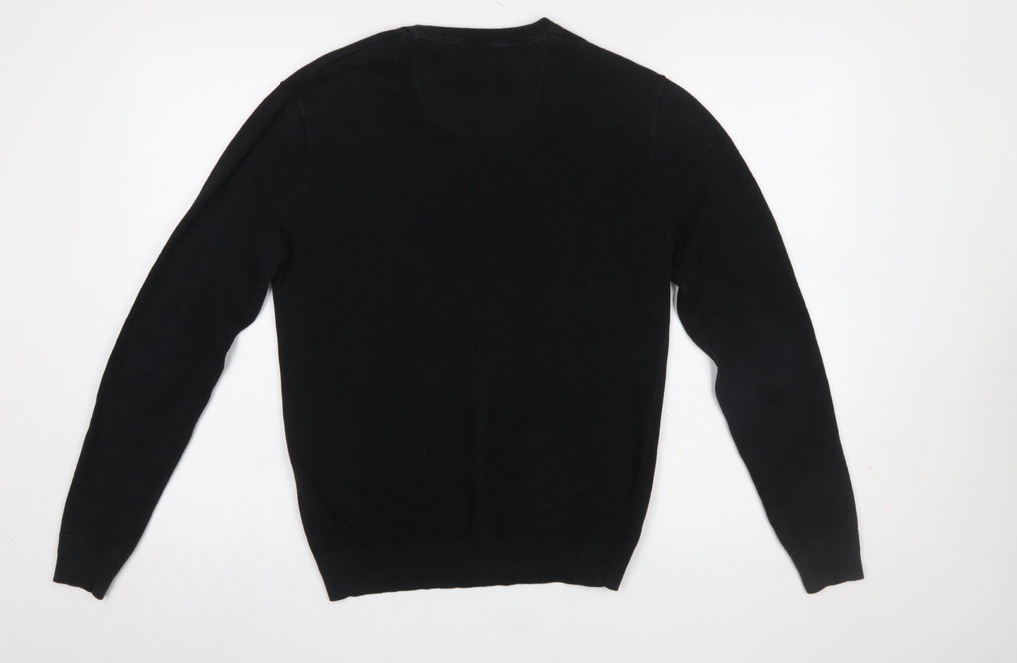 Jack Wills Men’s Black Slim Fit Cotton Wool Crew Neck Jumper XS
