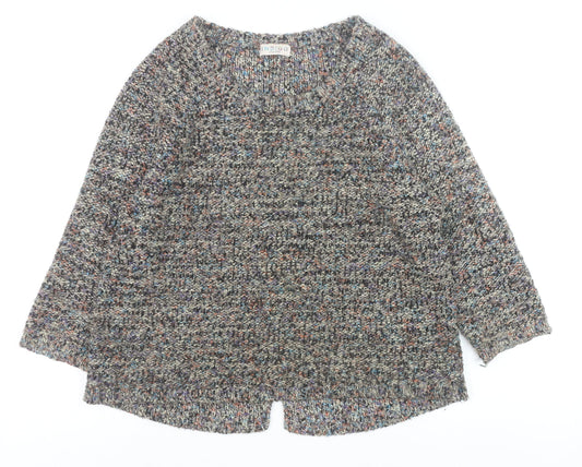 Marks and Spencer Indigo Women’s Multicoloured Chunky Knit Pullover Jumper Size 12