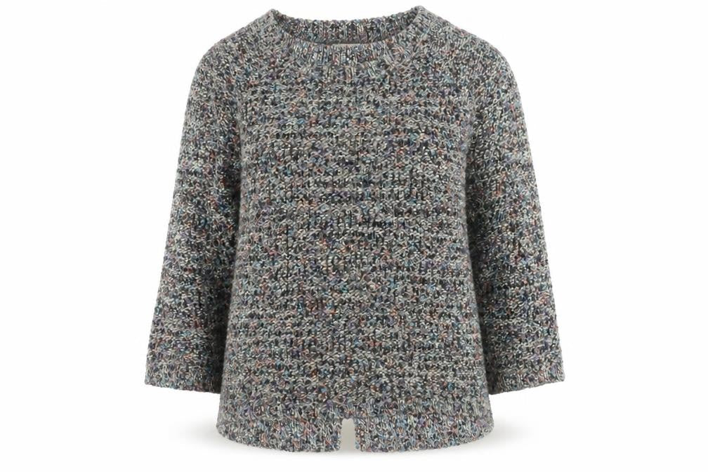 Marks & Spencer Indigo Women’s Multicoloured Chunky Knit Pullover Jumper Size 12