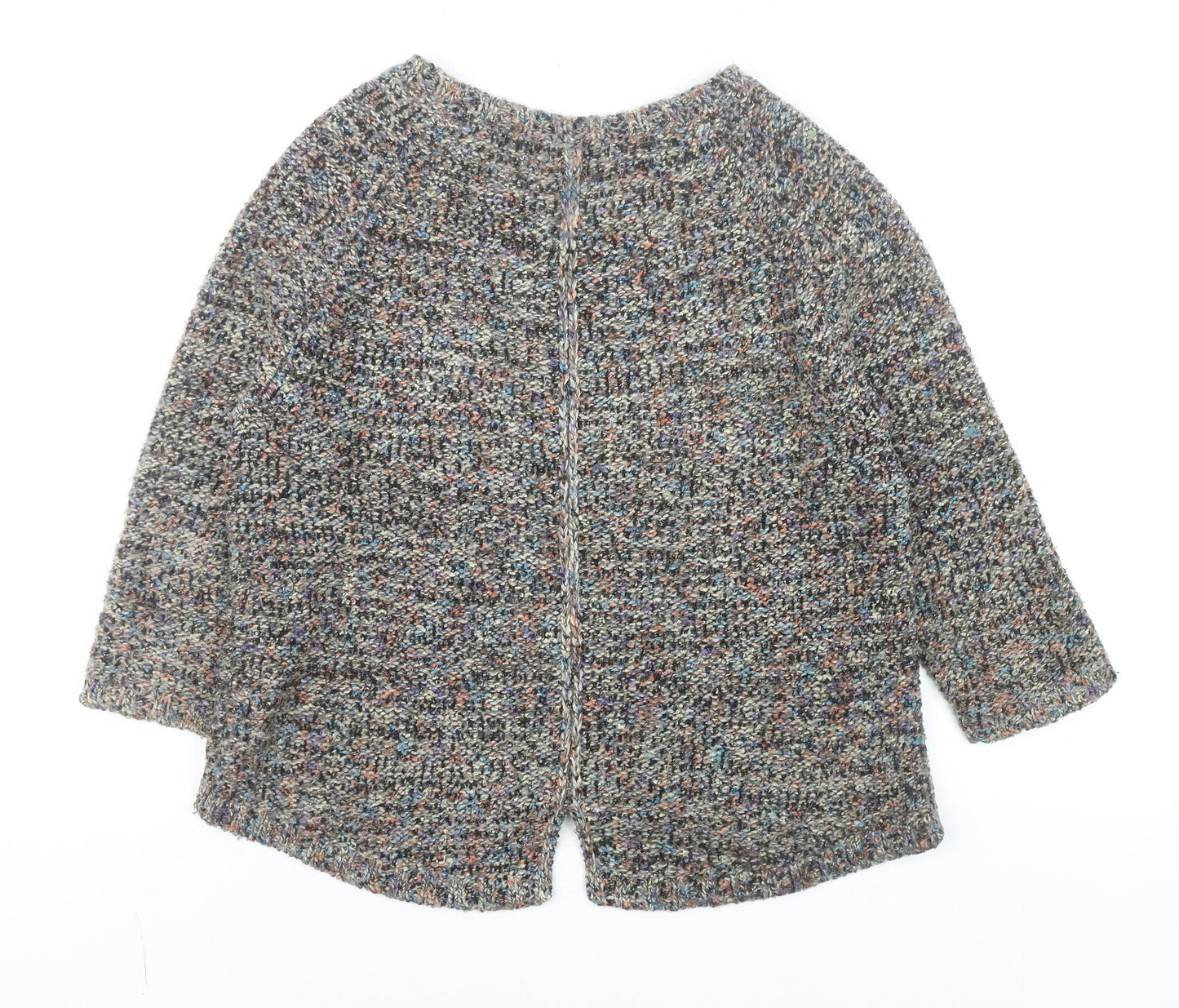Marks and Spencer Indigo Women’s Multicoloured Chunky Knit Pullover Jumper Size 12