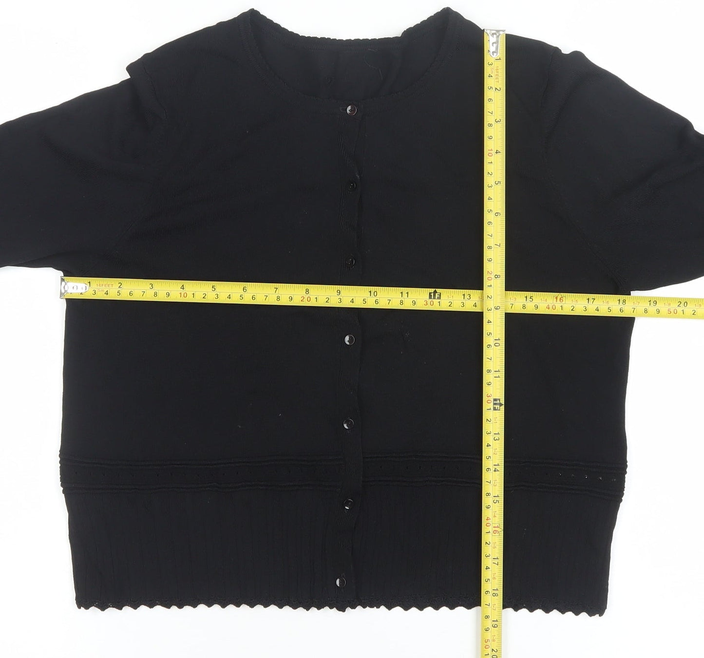 Designers at Debenhams Women Black Medium Cardigan Viscose Blend