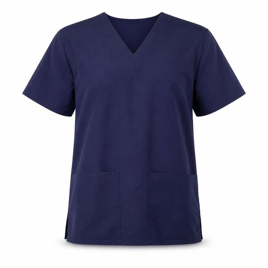 Simon Jersey Women's Blue V-Neck Basic Workwear Top XS