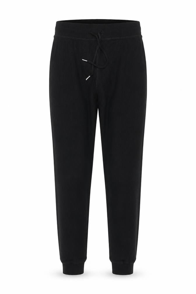 Topshop Women's Black Ribbed Stretch Jogger Size 12